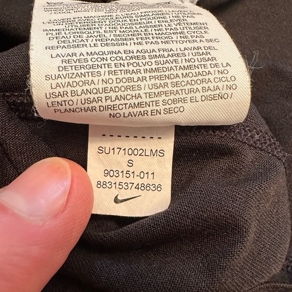 Nike Women’s Small Just Do It Dri-Fit Tank Top Black White Work Out Exercise - Picture 6 of 8